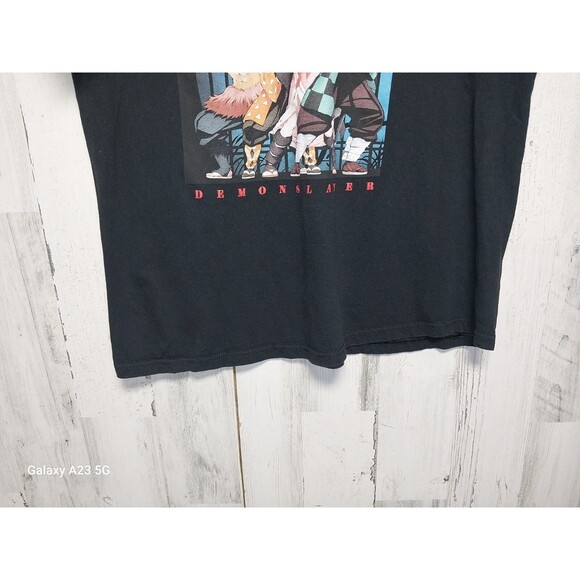 Demon Slayer Kimetsu No Yaiba Men's T-Shirt Size Large Black - Picture 2 of 5